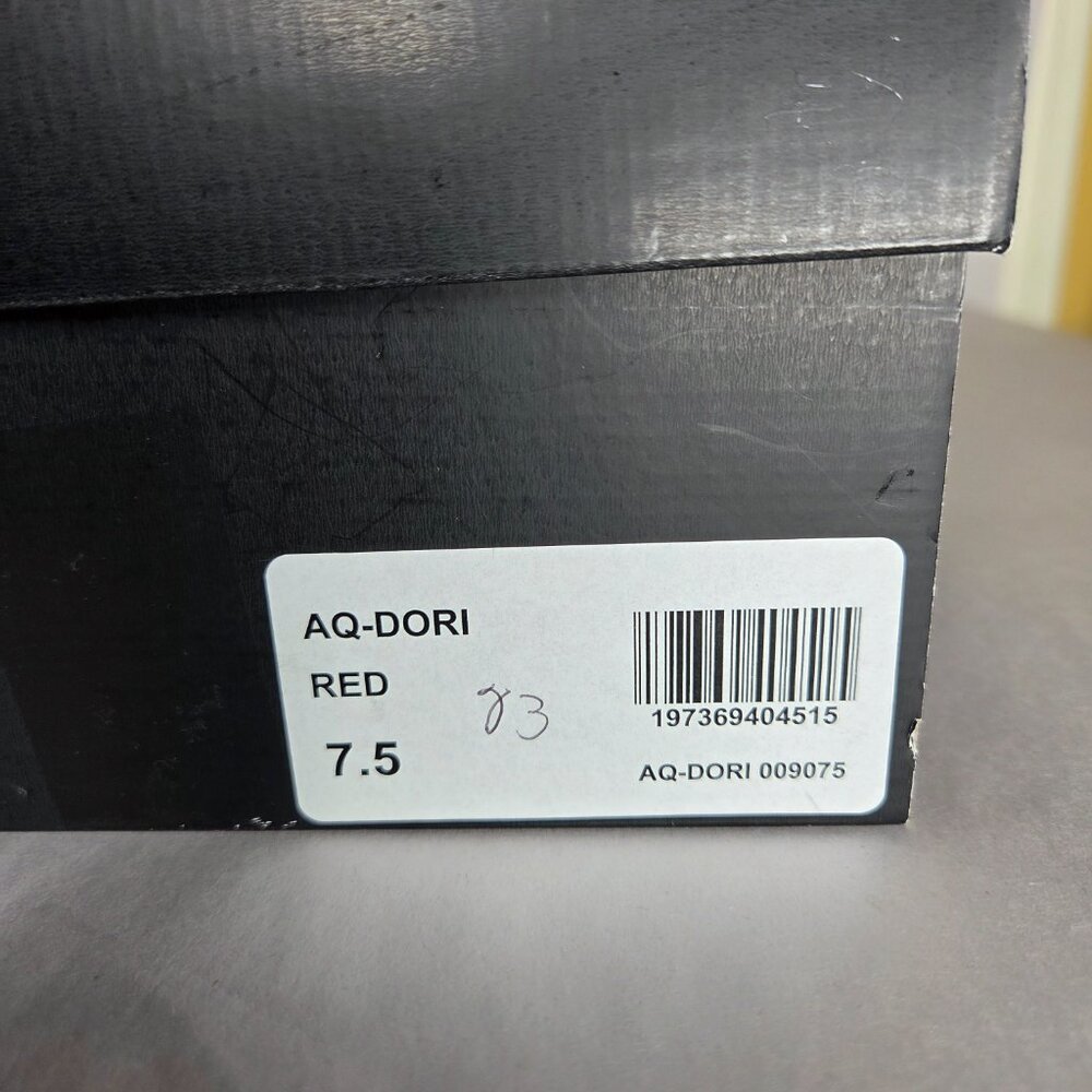 Aqua Women's Dori Red Crystal High Heeled Sandal Heels Size 7.5 - Picture 6 of 6